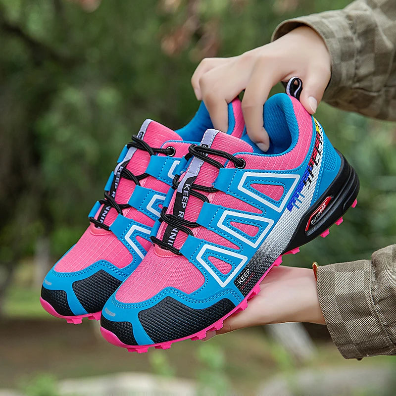 Hiking Shoes Women's Outdoor Hiking Sports Shoes, Non-slip Hunting Tactical Shoes, Breathable Lace-up Climbing Shoes, Cycling