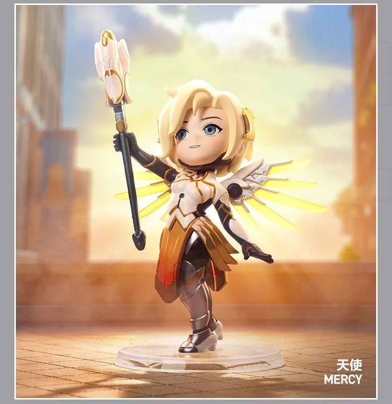 POP MART Overwatch Play of The Game Series Original Blind Box Surprise Mystery Box Cute Anime Action Figure Ornaments Figurines