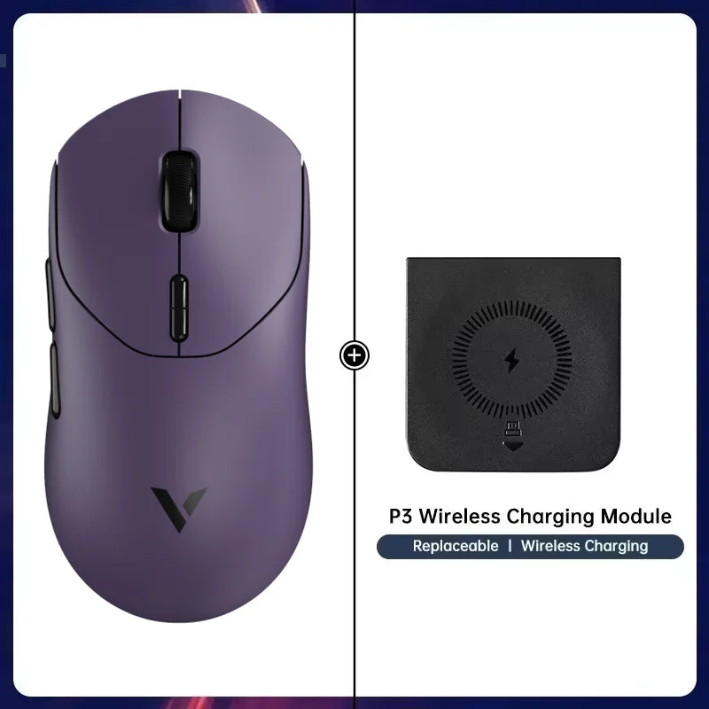 Rapoo VT2 MAX Wireless E-sports Gaming Mouse with 8K Polling Rate Optical Sensor Ergonomic Design 53g Lightweight for PC Latop