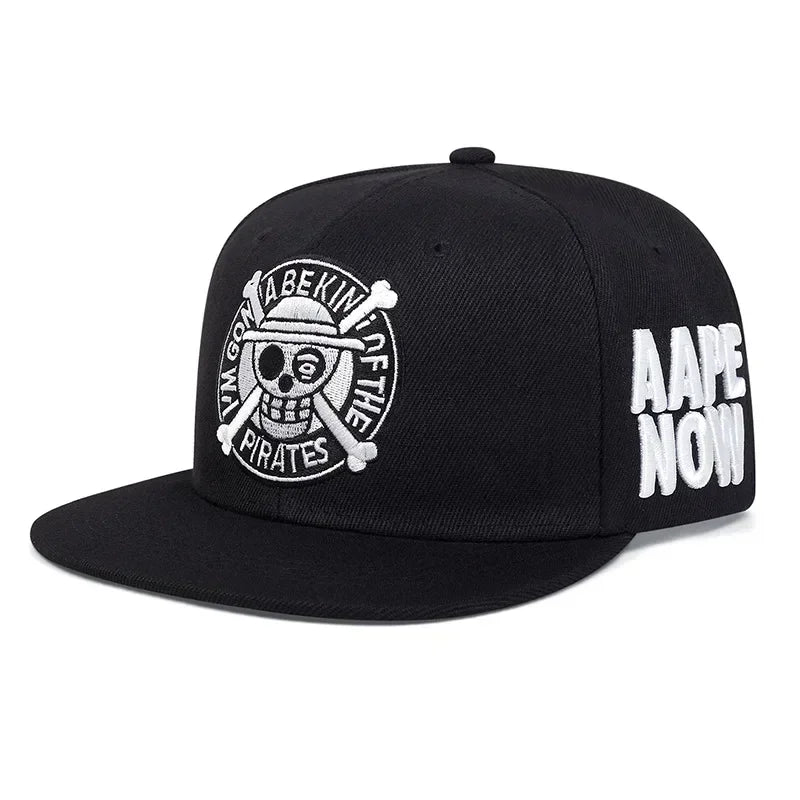 Anime ONE PIECE Fashion Baseball Caps for Men Women Luffy Skull Embroidered Men's Women's Cap Leisure Hip Hop Snapback Hat Gift