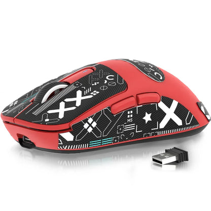 ATTACK SHARK X3 kabellose Gaming-Maus PixArt PAW3395 49g SUPERLIGHT, BT/2.4G kabellos/kabelgebunden, 6 einstellbare DPI-Stufen bis zu 26000