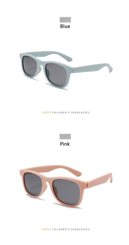 Kids Polarized Sunglasses TR90 Boys Girls Sun Glasses Silicone Safety Glasses Gift for Children Baby UV400 Eyewear Age 3-12