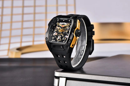 NEW PAGANI DESIGN PDYS018 Automatic Mechanical Wristwatch Fashion Casual Skeleton Sapphire Stainless Steel Watch for Men