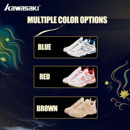 Retro Design Badminton Shoes Kawasaki Original 2025 Anti-Torsion Carbon Sheet Professional Sports Table Tennis Shoes C32016
