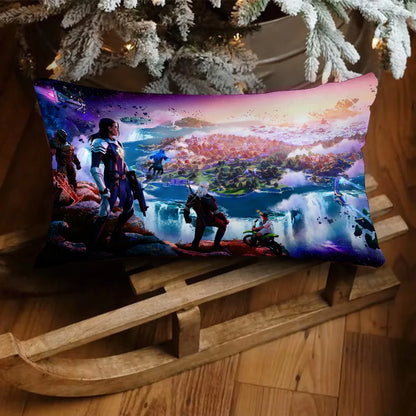 Game Fortnite Luxury Double-sided Printed Rectangle Pillowcase Bedside Pillowcase Sofa Cushion Cover Room Home Decoration