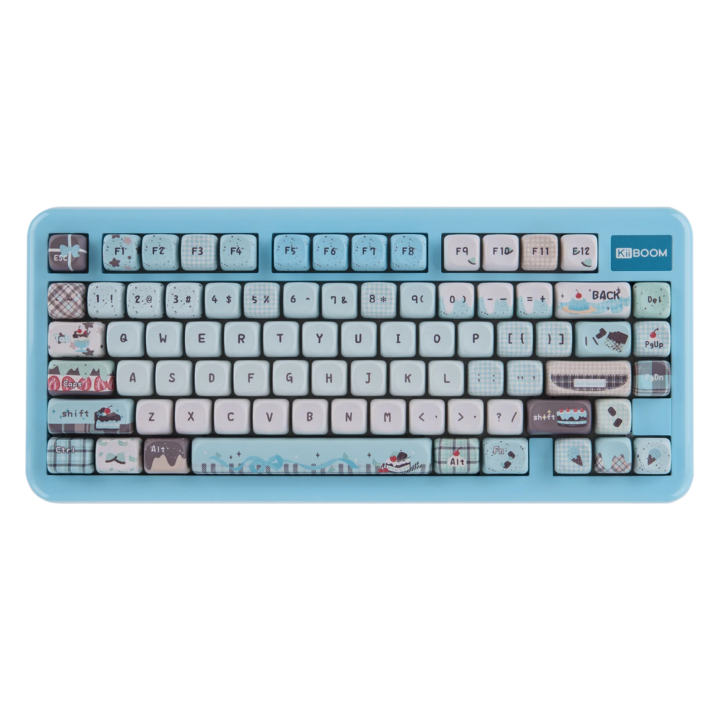 KiiBOOM Phantom81 Lite QMK/VIA 75% Hot-Swap Gasket Wired/BT/2.4GHz Wireless Mechanical Keyboard ABS Case+UV Tech RGB Backlights