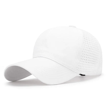 Breathable Mesh Baseball Cap Unisex  Casual Style Polyester Hat Lightweight Solid Color Adjustable Sun Cap for Outdoor