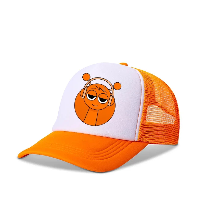 Sprunkis Baseball Caps Boys Casuals Hats Game Figure Printed Women Man Sports Sun Hat Adjustable Peaked Cap Bonnets Girls Gifts