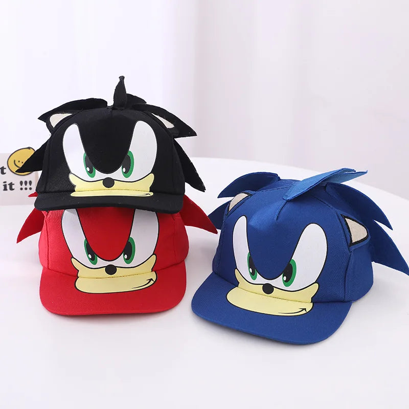 New Sonic The Hedgehog Shadow Sonic Mouse Hat Supertone Mouse High End Embroidery Sun Hat Kids Gifts Baseball Cap Fashion