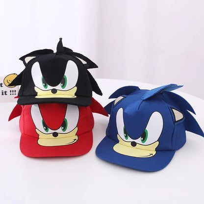 New Sonic The Hedgehog Shadow Sonic Mouse Hat Supertone Mouse High End Embroidery Sun Hat Kids Gifts Baseball Cap Fashion