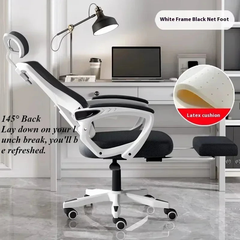 Ergonomic Gaming Chair Office Desk Chair with 3D Headrest, Adjustable Armrests, Lumbar Support, Reclining Computer Chair with Footrest