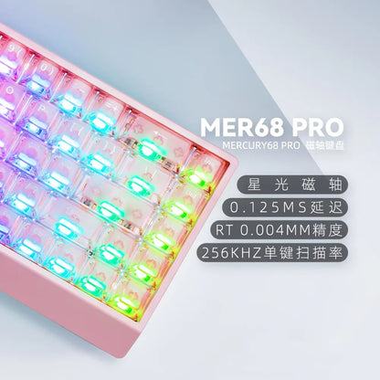 IROK Carotmas Mercury68 Magnetic Switch Mechanical Keyboards 8K 68 Keys RT0.004mm Low Delay Custom Wired Gaming Keyboard PC Gifts
