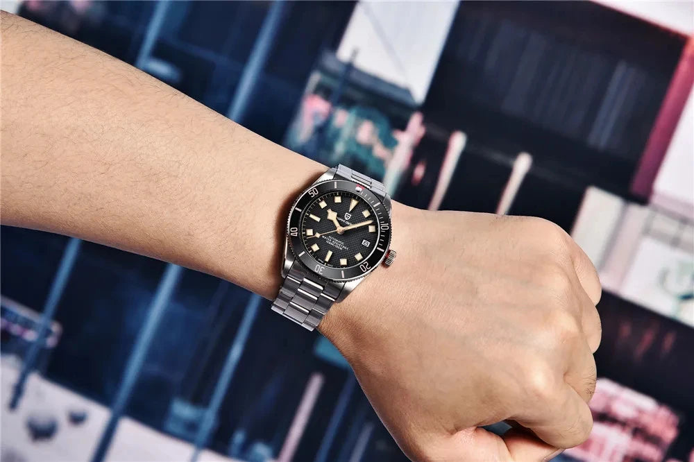 PAGANI DESIGN BB58 Men's Watches Mechanical Watch For Men Luxury Automatic Watch Men NH35 Movt Waterproof Reloj Hombre PD-1671