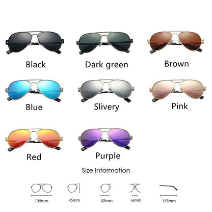 Kids Polarized Sunglasses Small Face Boy Girls Pilot Glasse