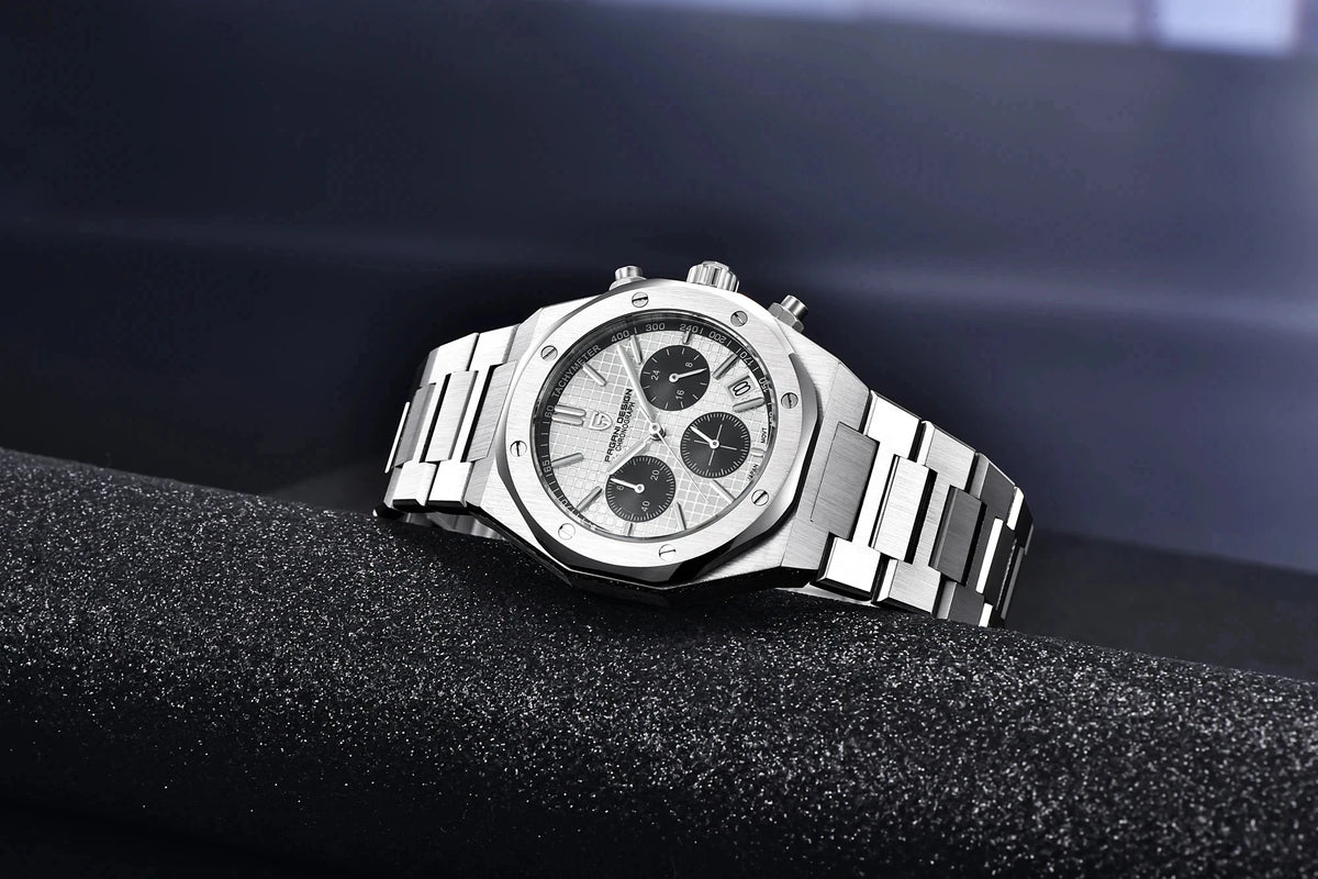2025 PAGANI DESIGN PD1707 Mens Quartz Wristwatches 40MM Stainless Steel Sapphire Glass Waterproof Luxury Clock Gift Reloj Hombre