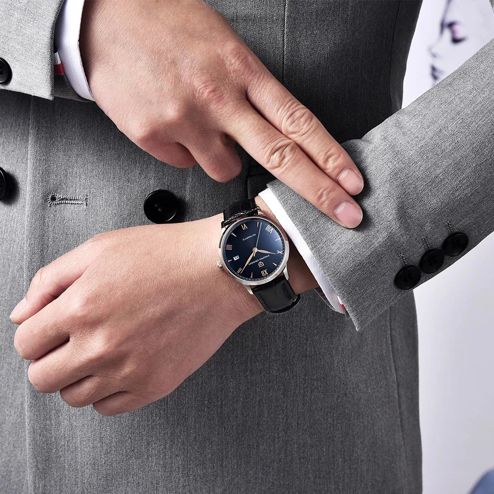 PAGANI DESIGN 40MM Pilot Men's Mechanical Watch Luxury Sapphire Glass Automatic Watch 100M Waterproof NH35 Wristwatch for Men
