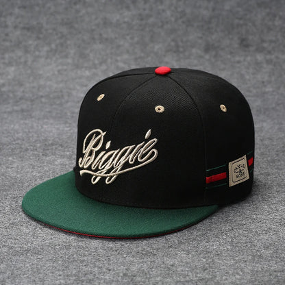 Men's Letter Embroidery All-match Flat Brim Baseball Cap Ladies Summer Hip Hop Hats Outdoor Shade Adjustable Casual Peaked Caps