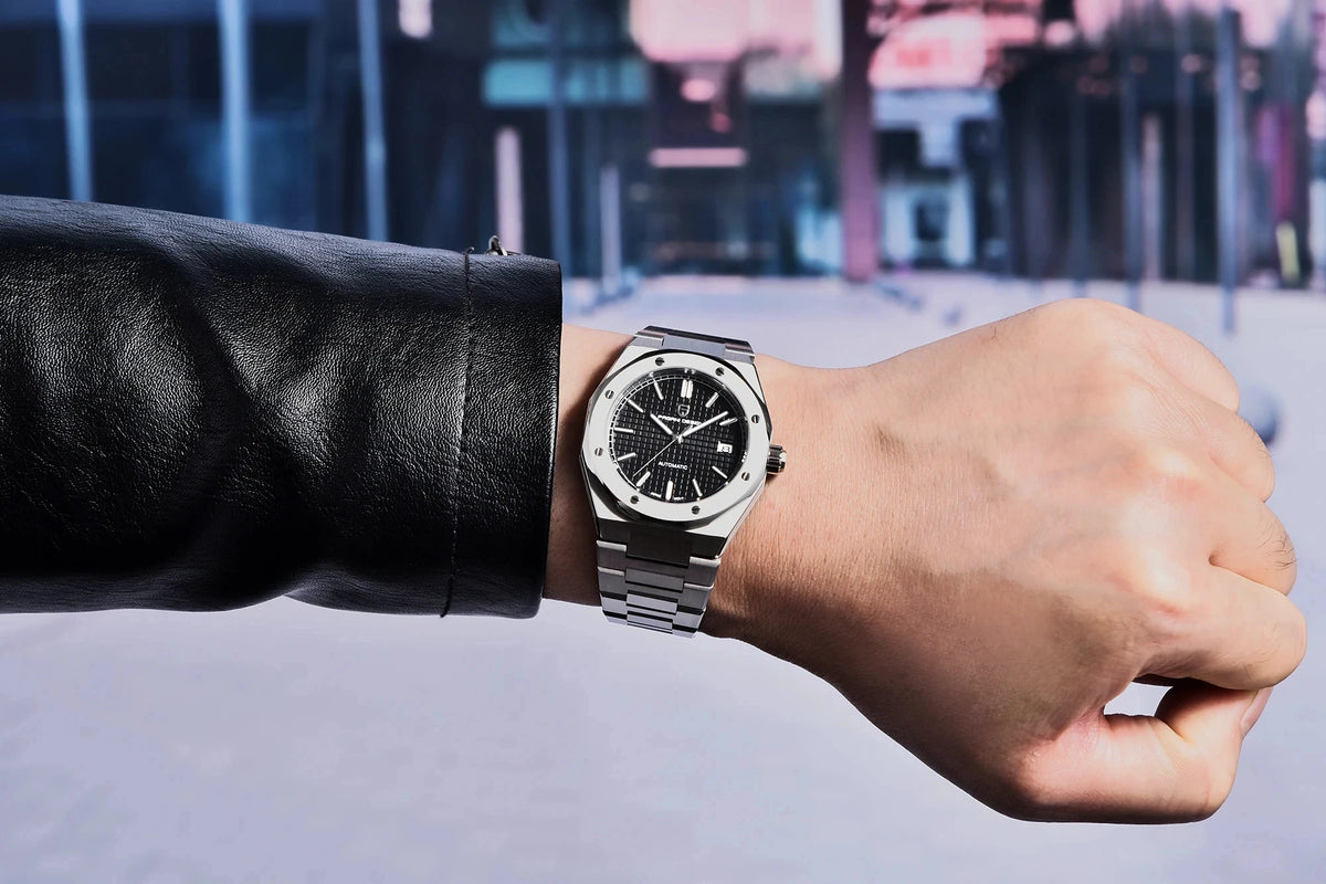 PAGANI DESIGN PD1673 Miyota 8215 Men's Fashion Watch 40MM Sport Automatic Mechanical Stainless Steel 100M Waterproof Watch