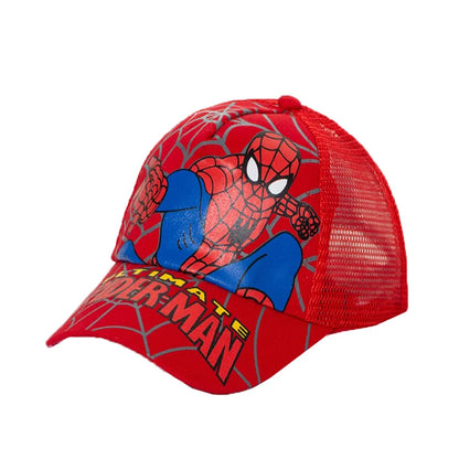 HotToys Spiderman Baseball Cap Boys Grils Hats Superhero Peripheral Cosplay Props Childrens Gift Sunhat Fashion Accessory 3-7y