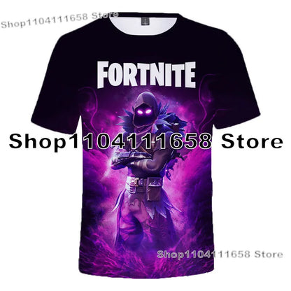 Banana Peely T-shirt Women's Tee Kids Fortnite T-Shirt 3D Printed Men's Battle Royale Game Summer Tops Birthday Gifts
