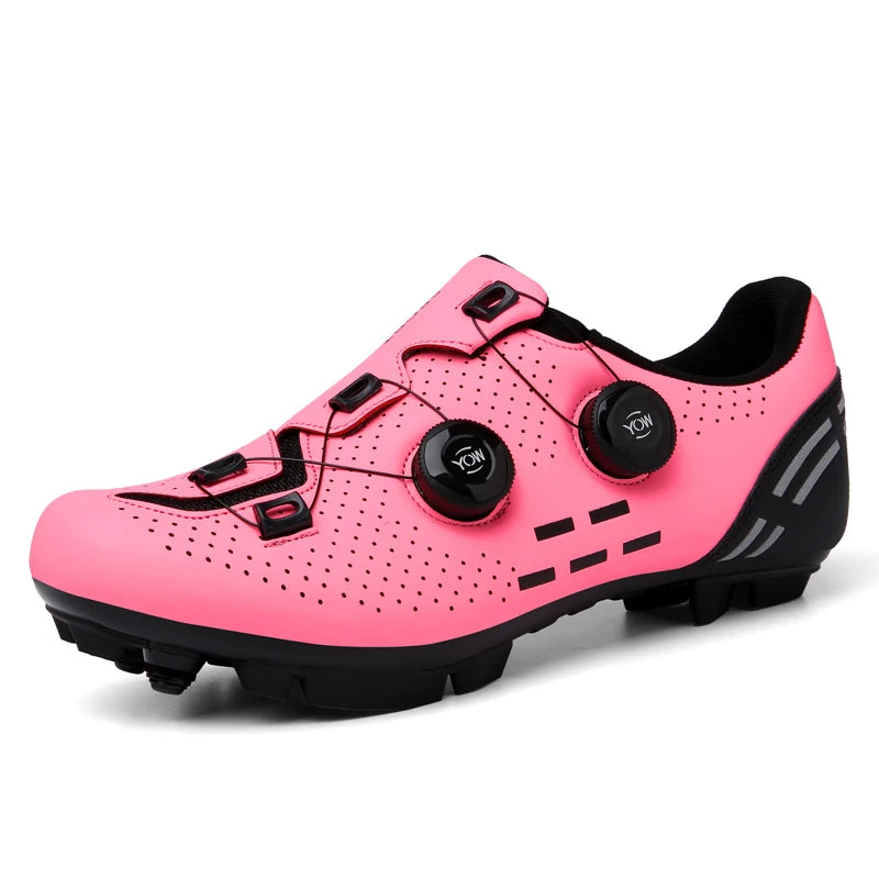 Pantofi de ciclism de înaltă calitate, SPD cu autoblocare pentru bărbați, pantofi sport de curse pentru bicicletă, pantofi de ciclism MTB de munte antiderapanți pentru femei, 36-47