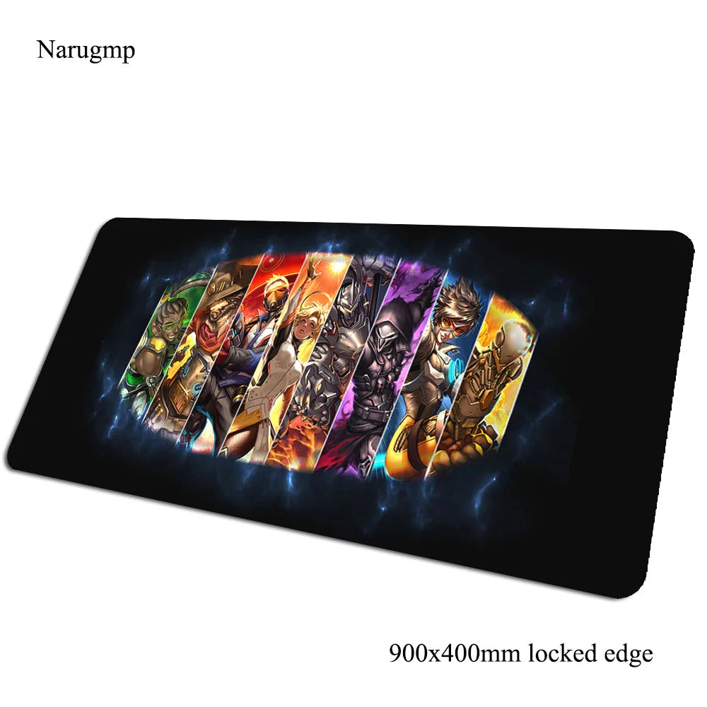 overwatch mouse pad Birthday Computer mat 900x400x3mm gaming mousepad large present padmouse keyboard games pc gamer desk