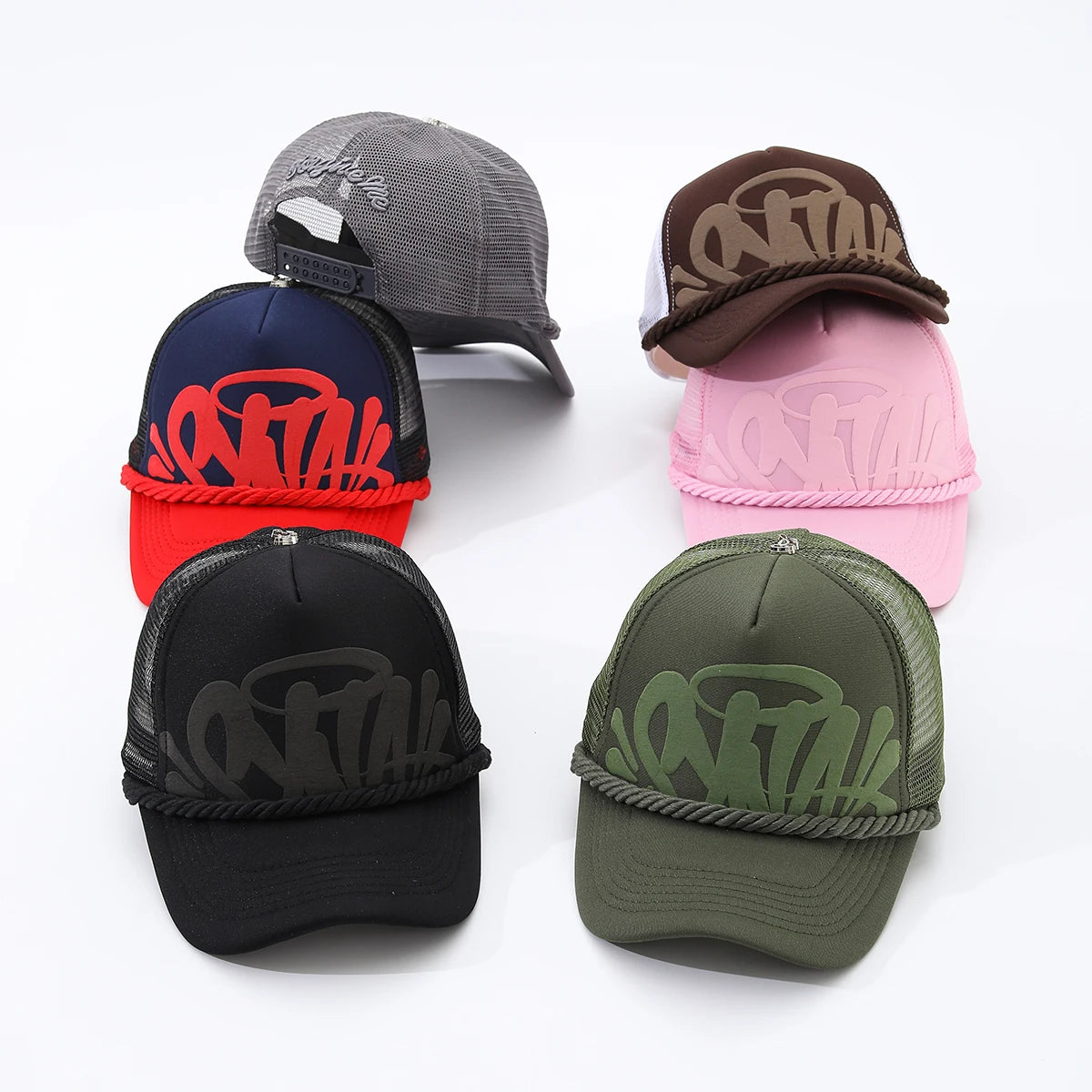 New spring and summer letter-printed women's fashion baseball cap outdoor sports breathable mesh cap men's trucker cap