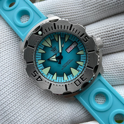STEELDIVE SD1984 Monster Steel Strap Mechanical Watch NH36 Movt Sapphire Crystal 200M Waterproof Swiss Super Luminous Wristwatch