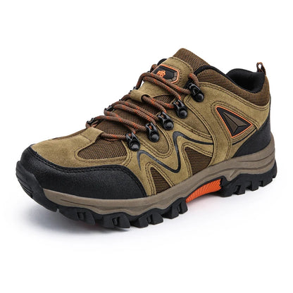 Scarpe da trekking da uomo in pelle scamosciata, sneakers outdoor da trail, scarpe da arrampicata antiscivolo e traspiranti, scarpe sportive da montagna da uomo