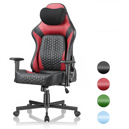 Devoko Gaming chair with 6-35 ° adjustable lumbar support, thickened and wide seat cushion, ergonomic desk chair