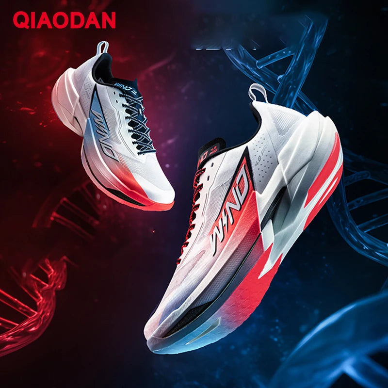 QIAODAN WIND 4PRO Carbon Plate Marathon Shoes for Men, Professional Racing Sneakers 2026, Breathable Running Sports Shoes QDB023262291