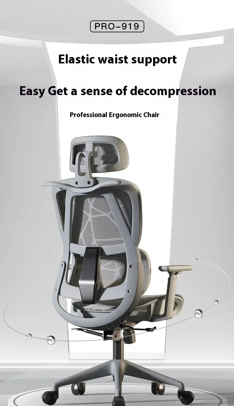 Ergonomic Gaming Chair Office Desk Chair with 3D Headrest, Adjustable Armrests, Lumbar Support, Reclining Computer Chair with Footrest