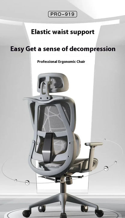 Ergonomic Gaming Chair Office Desk Chair with 3D Headrest, Adjustable Armrests, Lumbar Support, Reclining Computer Chair with Footrest