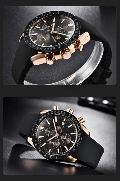 Men Watch BENYAR Top Brand Luxury Full Steel Business Quartz Watch Men Casual Waterproof Sports Watches Clock Relogio Masculino
