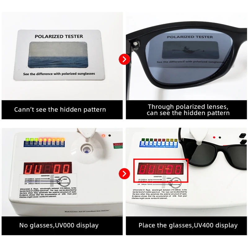 Hot Sale Polarized Sunglasses Men Women Classic Square Plastic Driving Sun Glasses Male Fashion Black Travelling Shades UV400