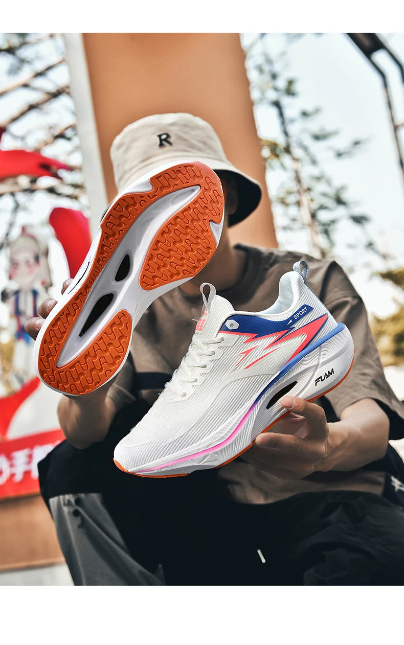 Scarpe sportive da running da uomo per maratona, con cuscino d’aria, traspiranti, leggere e confortevoli, sneakers atletiche outdoor da donna per jogging e tenis