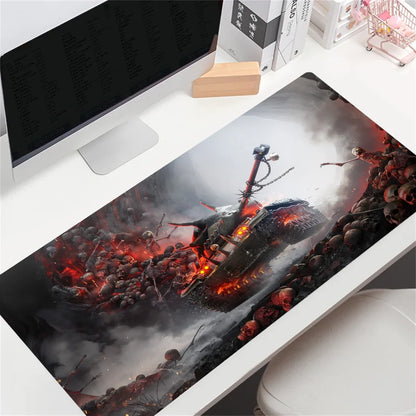 HD po meri World of Tanks velika igralna podloga za miško, velika velikost, anime podloga za miško, prilagojena za CS:GO, Zelda, World of Warcraft, podloge za mizo