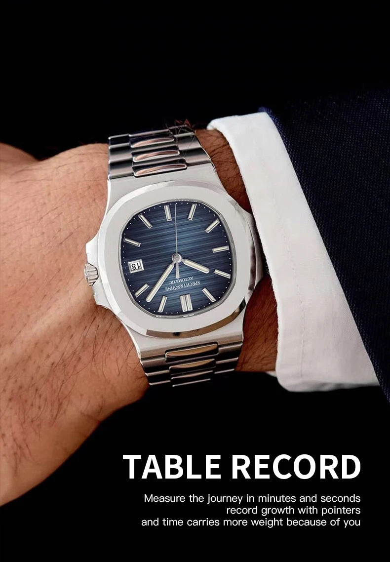 Specht&Sohne 2025 New Classic Men's Watches Luxury Automatic Watch For Men Stainless Steel Sapphire 8215 Mechanical WristWatch