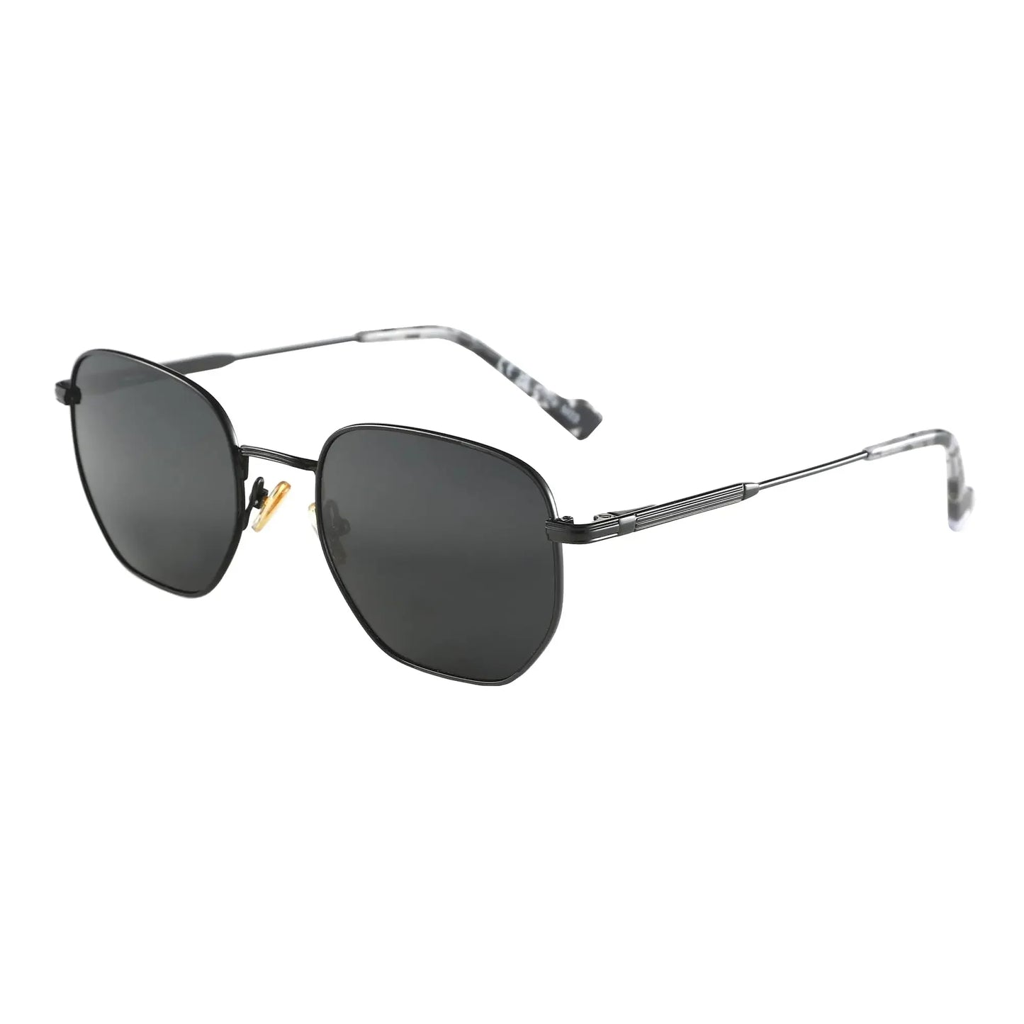ZENOTTIC Fashion Hexagon Polarized Retro Sunglasses for Men Women-Vintage Metal Frame Design UV Protection Trendy Fashion Shades