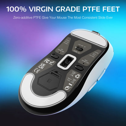 ATTACK SHARK X3 vezeték nélküli gaming egér, 49g ergonomikus PC egér, három üzemmód, PAW3395 26K DPI optikai érzékelő, programozható gombok