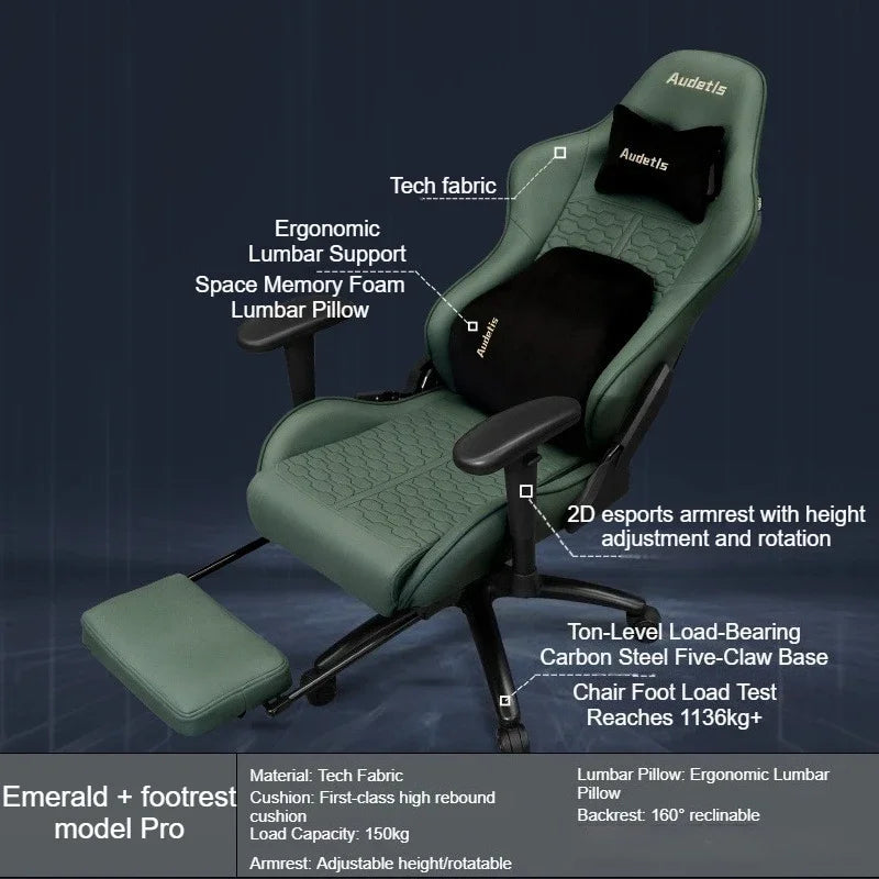 Office Ergonomic Gaming Chairs Desk Gamer Computer Comfortable Chaises Vanity Chair Technology Fabric Sillas Gamer Home Bedroom