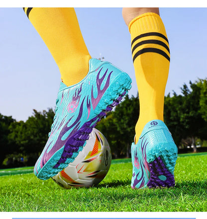 Professional Children's Football Shoes Outdoor Soccer Shoes Kids Futsal Sneakers Lightweight Non-slip Child Soccer Cleats Boys