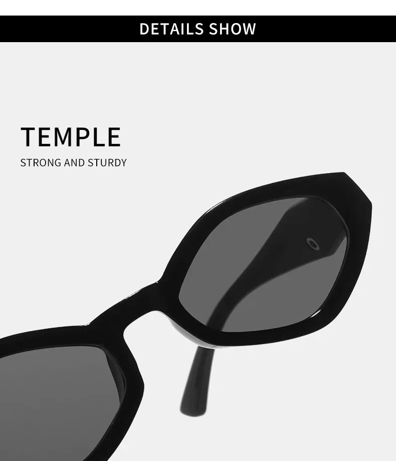 European and American Versatile Irregular Small Frame Sunglasses Fashionable and Trendy UV Resistant Street Photography Glasses