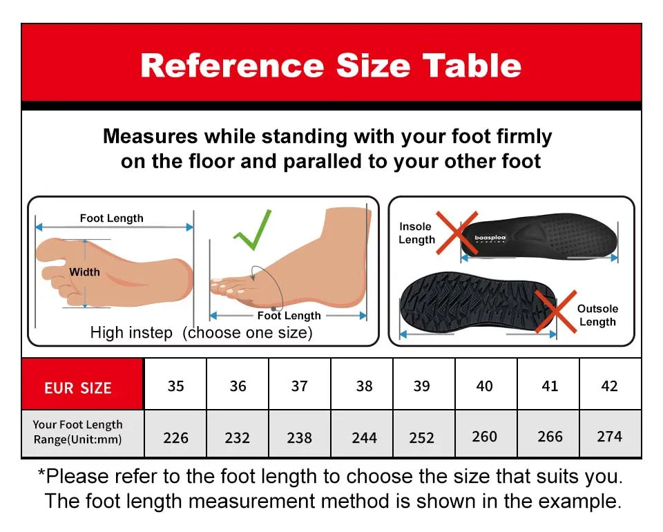 Baasploa Women Walking Shoes Lightweight Mesh Breathable Sport Shoes Comfort Soft Female Leather Height Increase Casual Sneakers