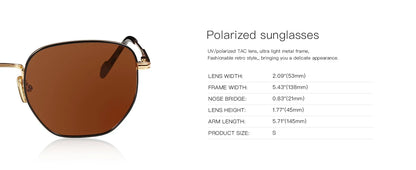 ZENOTTIC Fashion Hexagon Polarized Retro Sunglasses for Men Women-Vintage Metal Frame Design UV Protection Trendy Fashion Shades