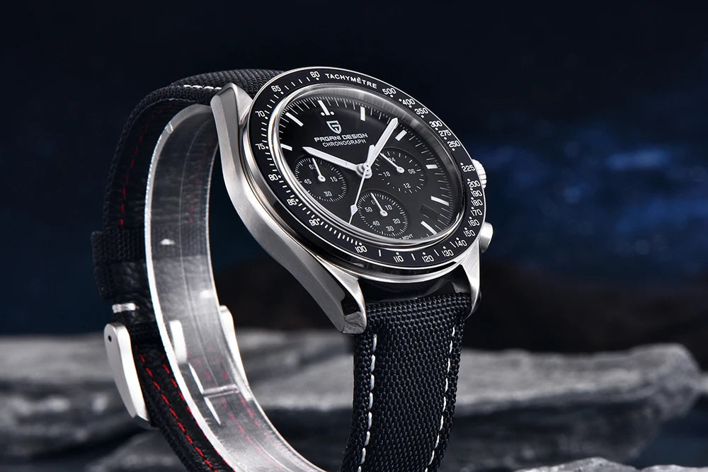 PAGANI DESIGN Moon sat – luksuzni kvarcni kronograf za muškarce, sportski stil, safirno staklo s antirefleksivnim premazom, luminescentni prikaz