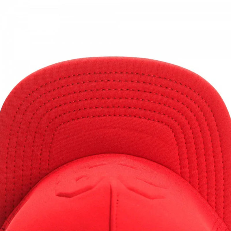 LEGEND Snapback Red Mesh Breathable Quick Dry Flat Brim Baseball Cap Men Women Outdoor Hiking Running Sports Hat