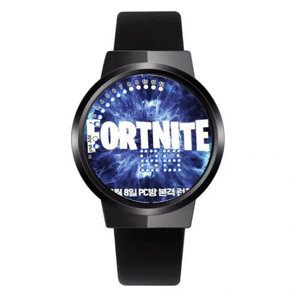 Fortnite часовник със сладък моден Cartoon дизайн, персонализиран Kawaii LED сензорен нощен часовник, ученически електронен часовник, подарък за приятели