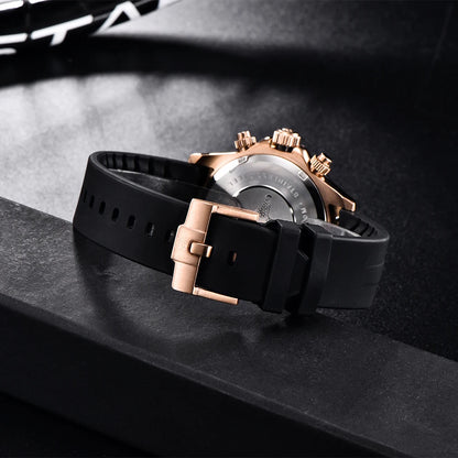 PAGANI DESIGN New Ceramic Bezel Men Quartz Wristwatches Luxurys Sapphire Glass Chronograph 100m Waterproof Stainless Watches Men