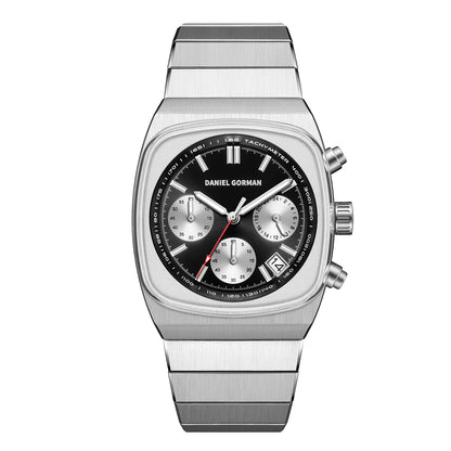 DG9008 Men Watch Original Fashion Brand Quartz Waterproof Luminous Watch For Man Three Small Dial Sport Moon Phase Watch